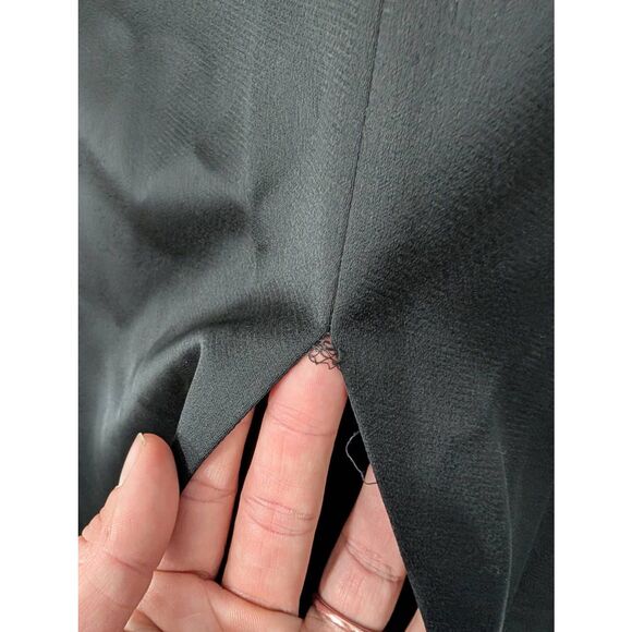 BHLDN Catarina Crepe Maxi Dress women's large black square neck Anthropologie - Picture 7 of 11